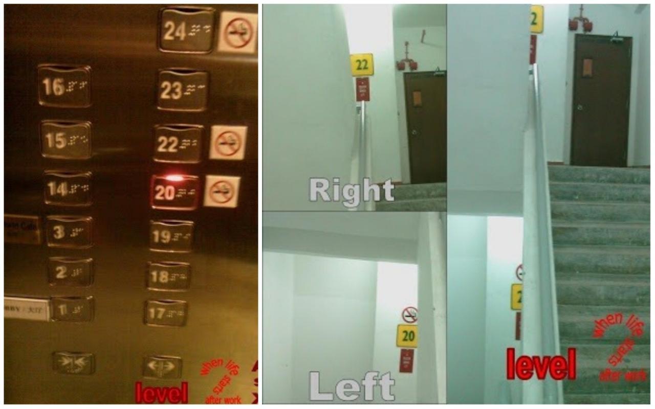 酒店對外宣稱21樓是VIP行政樓層，但網民試圖搵出行樓梯去21樓，但發現呢層樓根本不存在。（網上圖片）